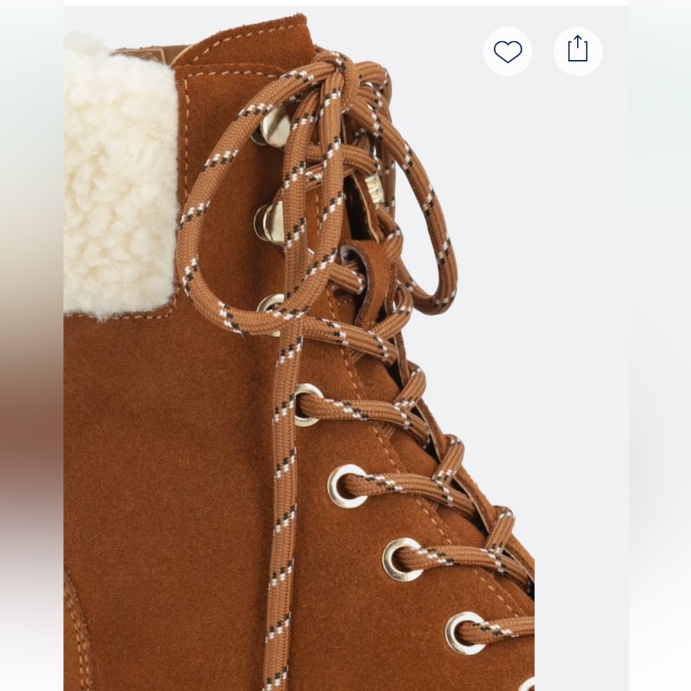 Violet & Red's Samara Hiker Suede Bootie Size 9 - Picture 4 of 6